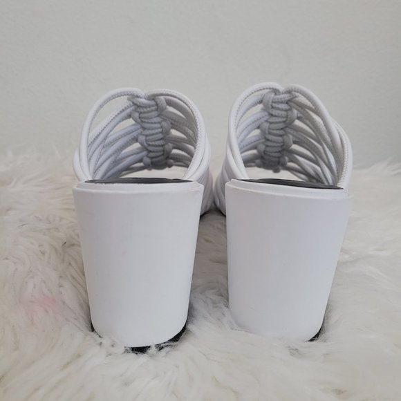 REBECCA MINKOFF Calanthe Strappy Block Heel Sandals Vegan Leather Sz 8 M - Picture 6 of 13